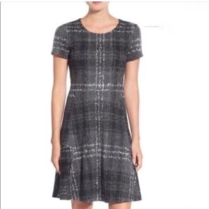 Betsey Johnson a line plaid sweater dress size 4